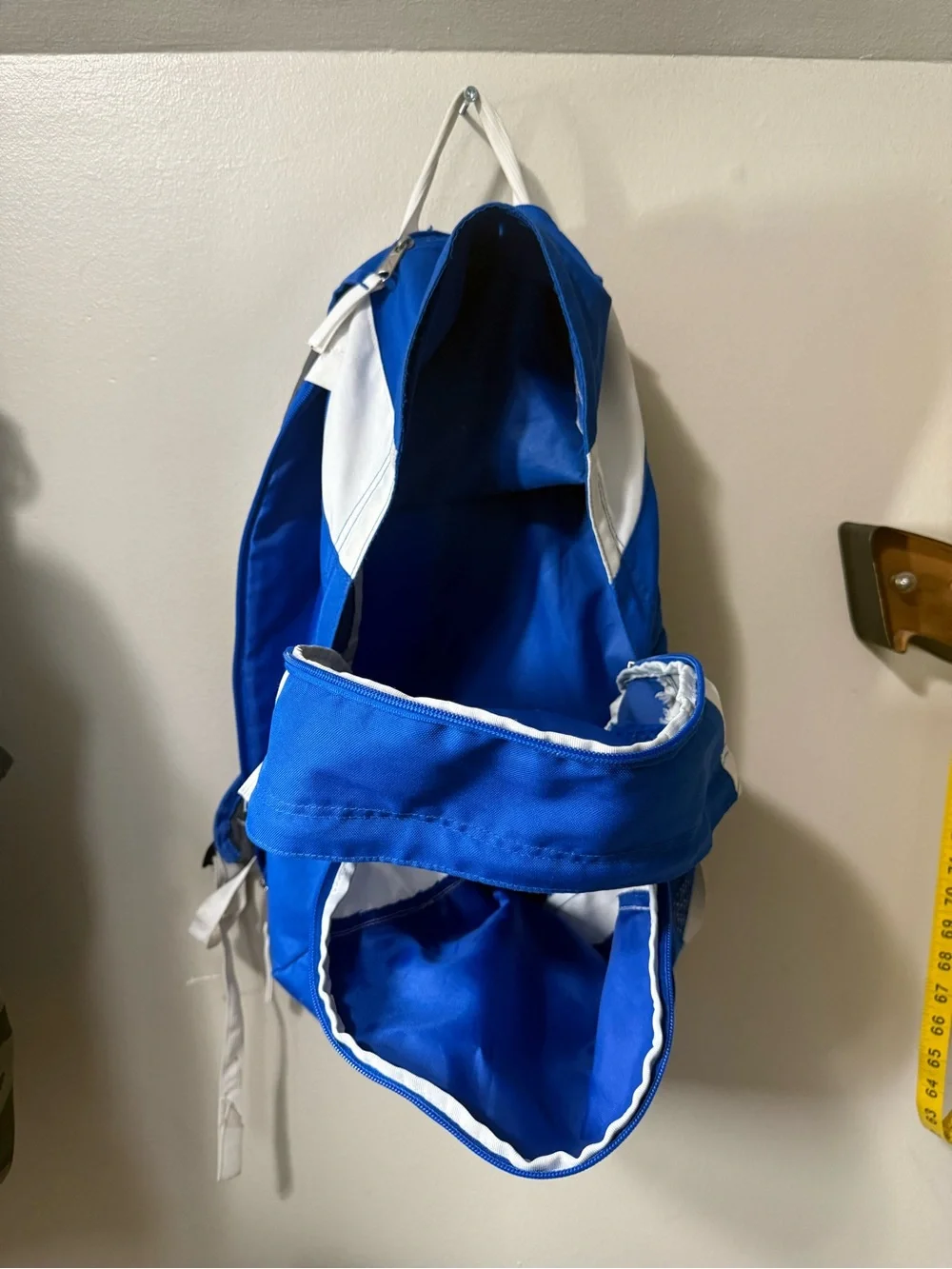 Jansport Blue Backpack with White Accents